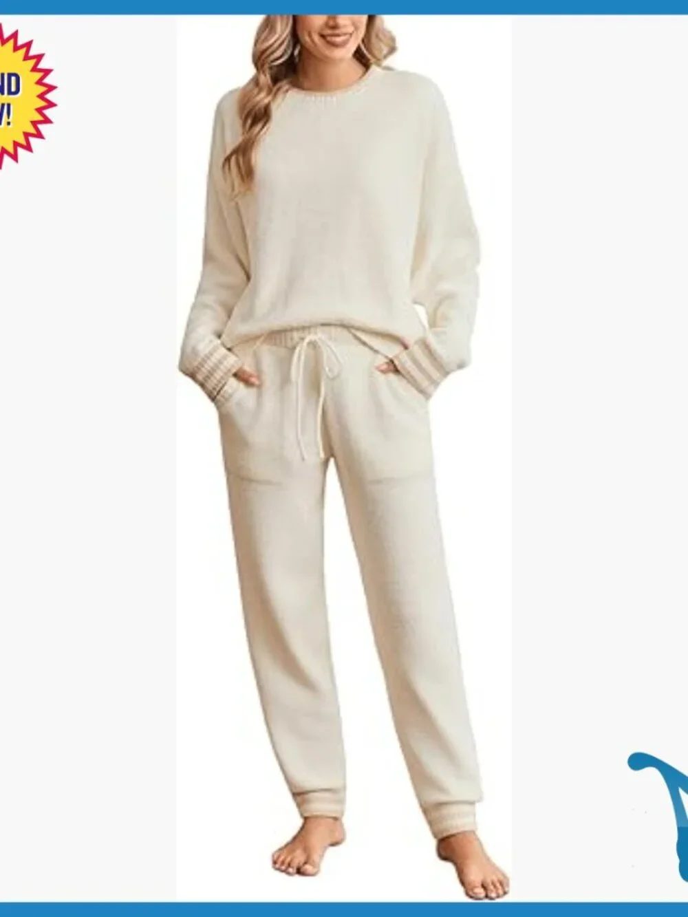 Women's Ultrasoft Fleece Pajama Set Long Sleeve 2-Piece Winter Loungewear